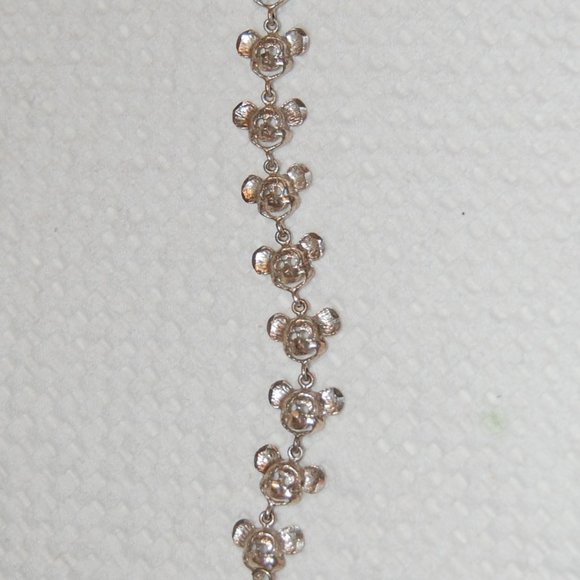 Silver Tone Collectable Mickey Mouse Bracelet 7" - Picture 15 of 15